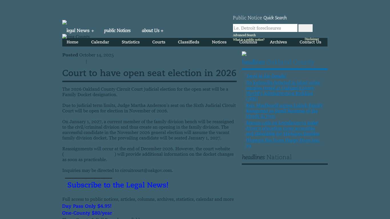 Legal News > Your source for information behind the law