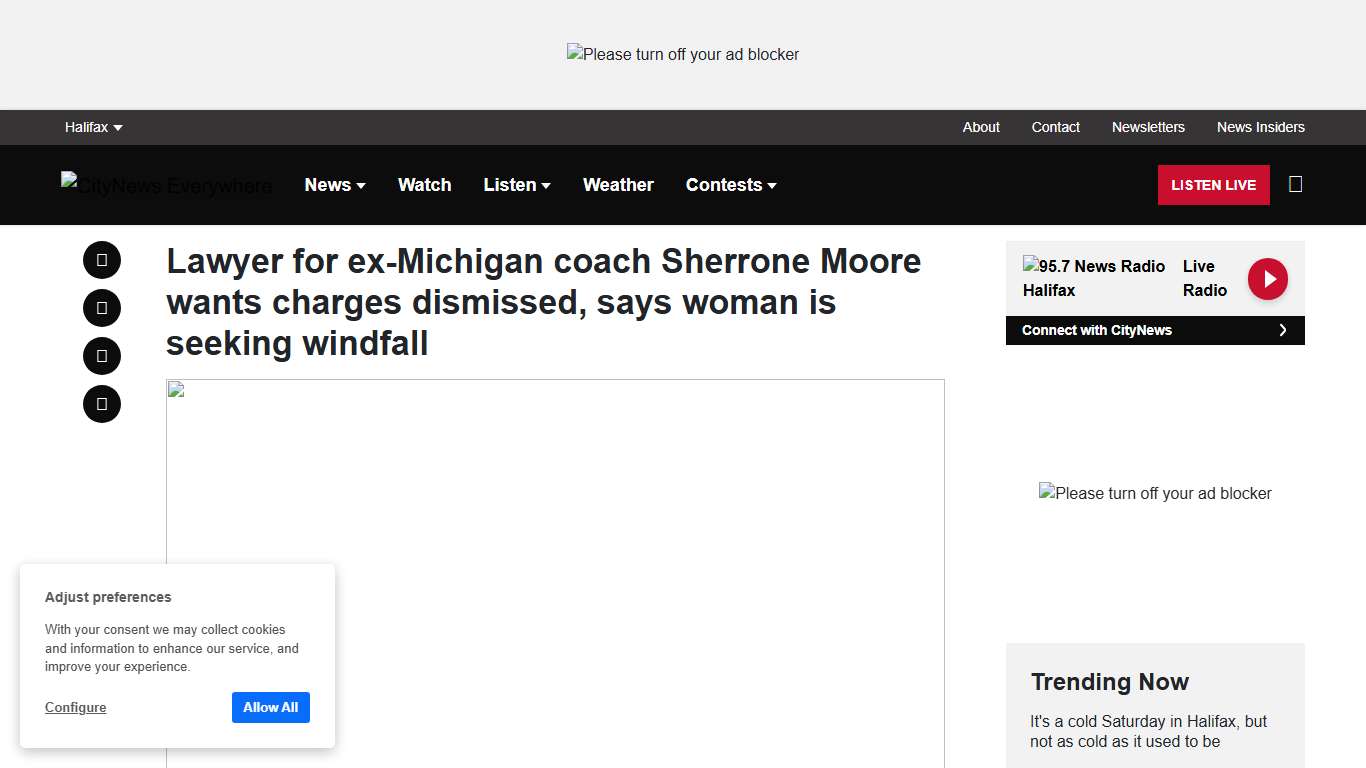 Lawyer for ex-Michigan coach Sherrone Moore wants charges dismissed, says woman is seeking windfall
